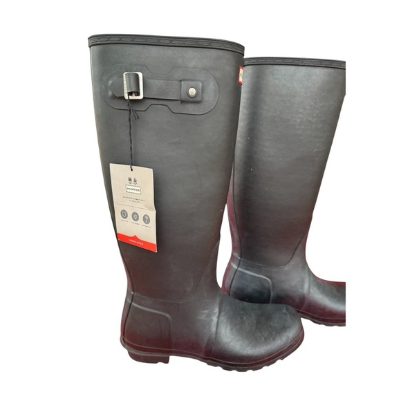Hunter Original Tall Insulated Rain Boots Black Size 10 US (EU 42/UK 8) … - Picture 1 of 9